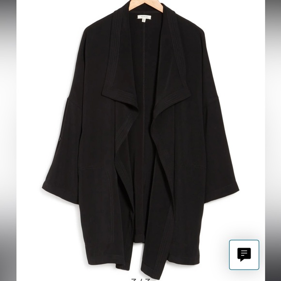Max Studio Black flowy lightweight jacket size 1xl - Picture 7 of 15